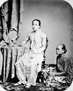 Esposa de Rhaden Saleh, Java, c.1872 de European Photographer